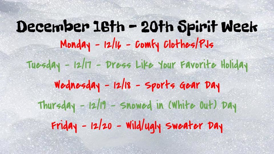 spirit week spirit week